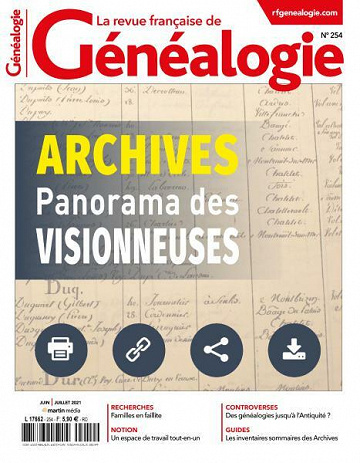 La Revue française de Généalogie - Juin-Juillet 2021