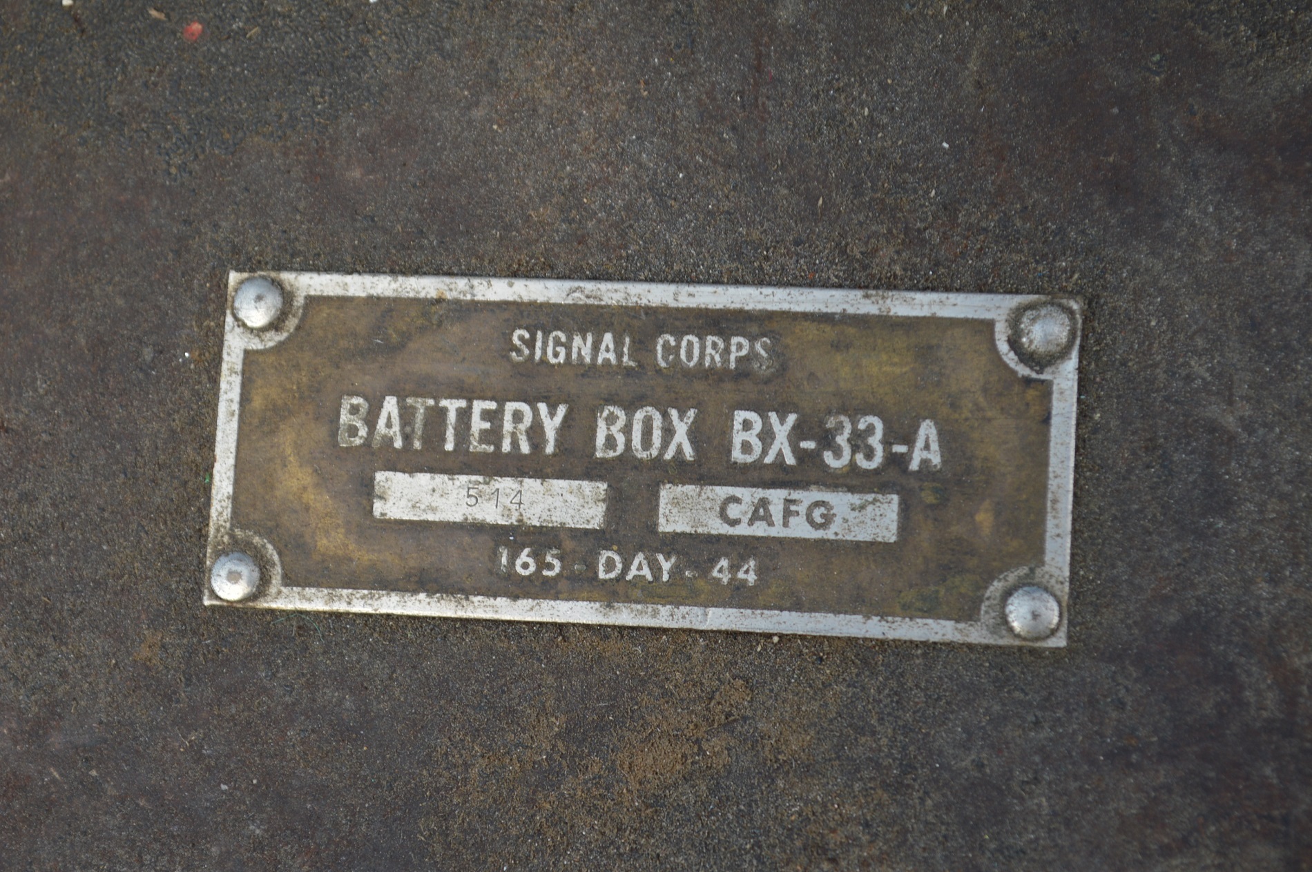 Boite de transport pour Batterie US 1944 1za2