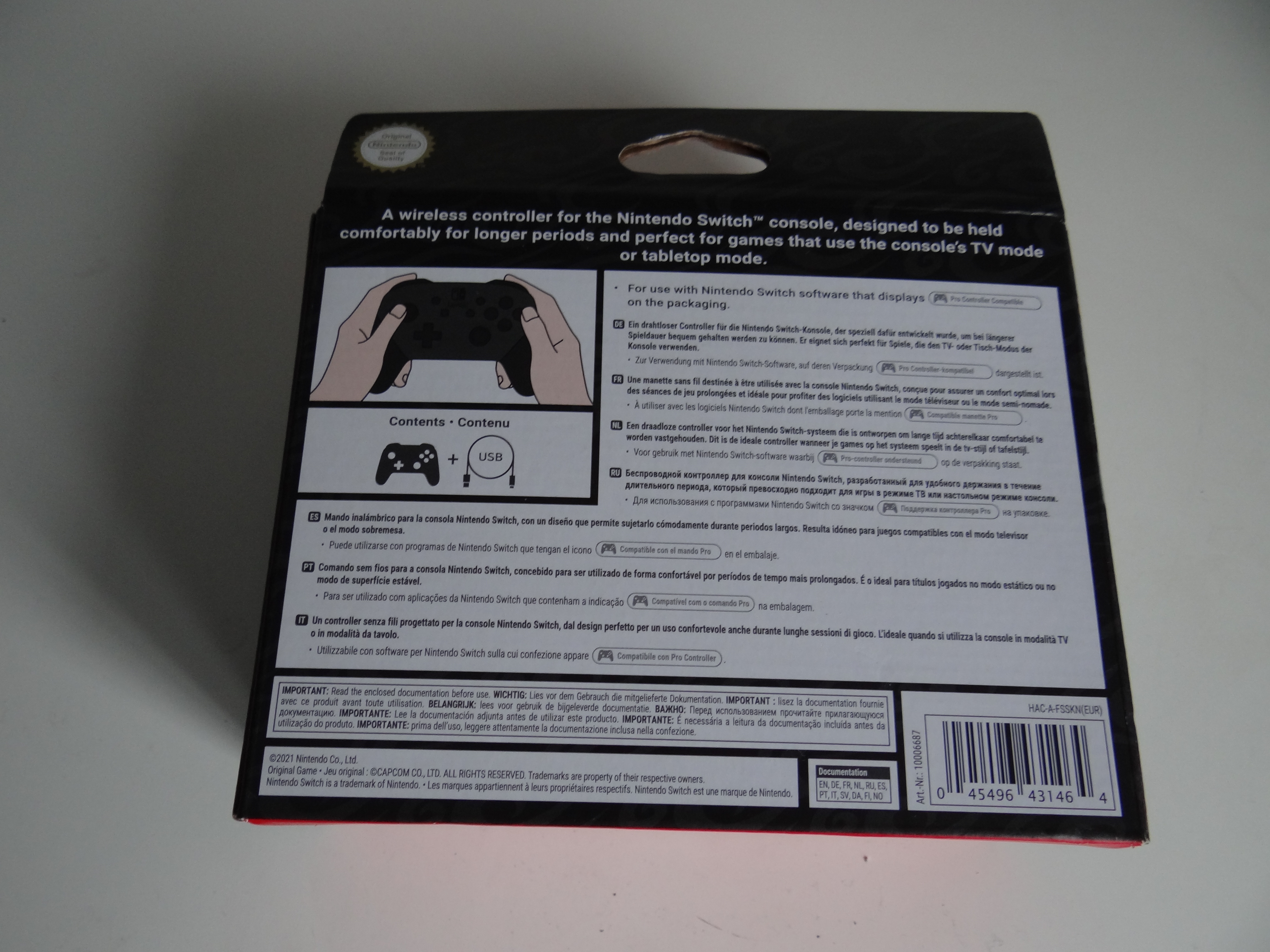 ( VDS ) Nintendo Switch Pro Controller Edition limitée Monster Hunter Rise - Neuf Aj0m