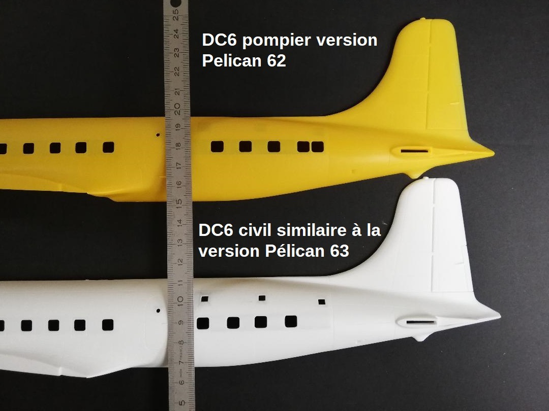 Douglas DC-6B Bombardier d'eau. Heller 1/72. Version UTA Industries, intégrateur de la version "pompier". Chantier peinture... J8cf