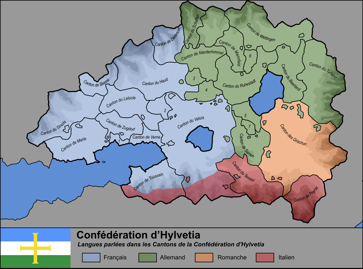 Carte langues Hylvetia