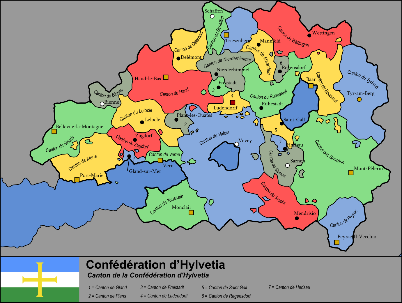 Carte canton Hylvetia