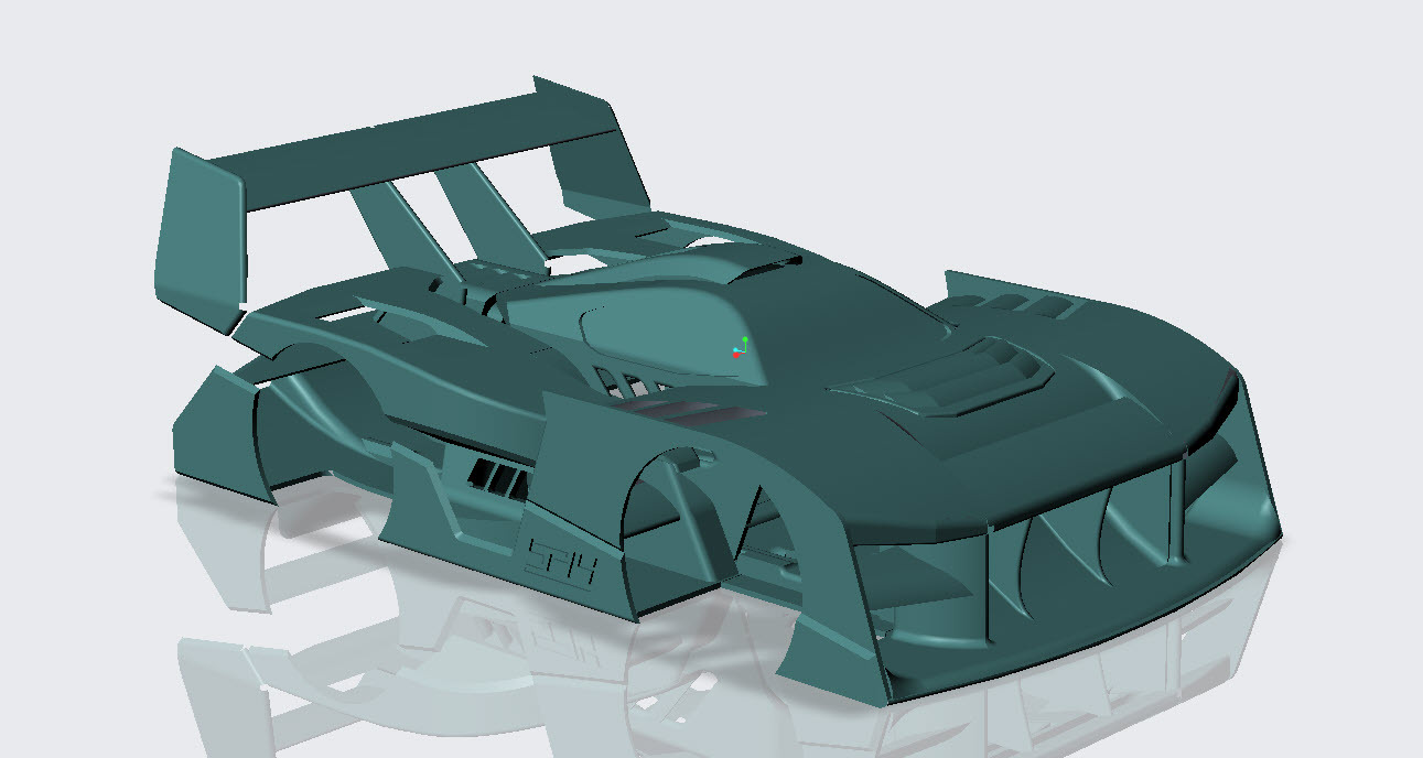 créer un modèle de voiture miniature 3d pour l'impression et le moulage en  résine étape stl