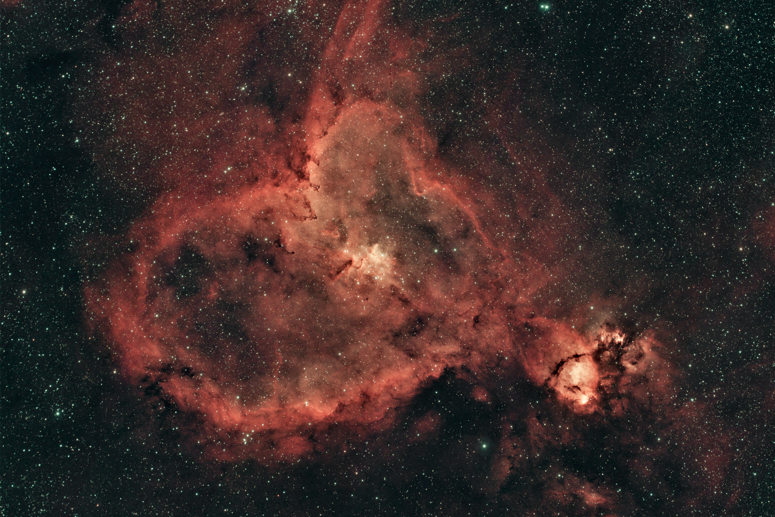 IC1805 (Nébuleuse du coeur) + Ic1795 (Tête de poisson) (FIN) Ykc1
