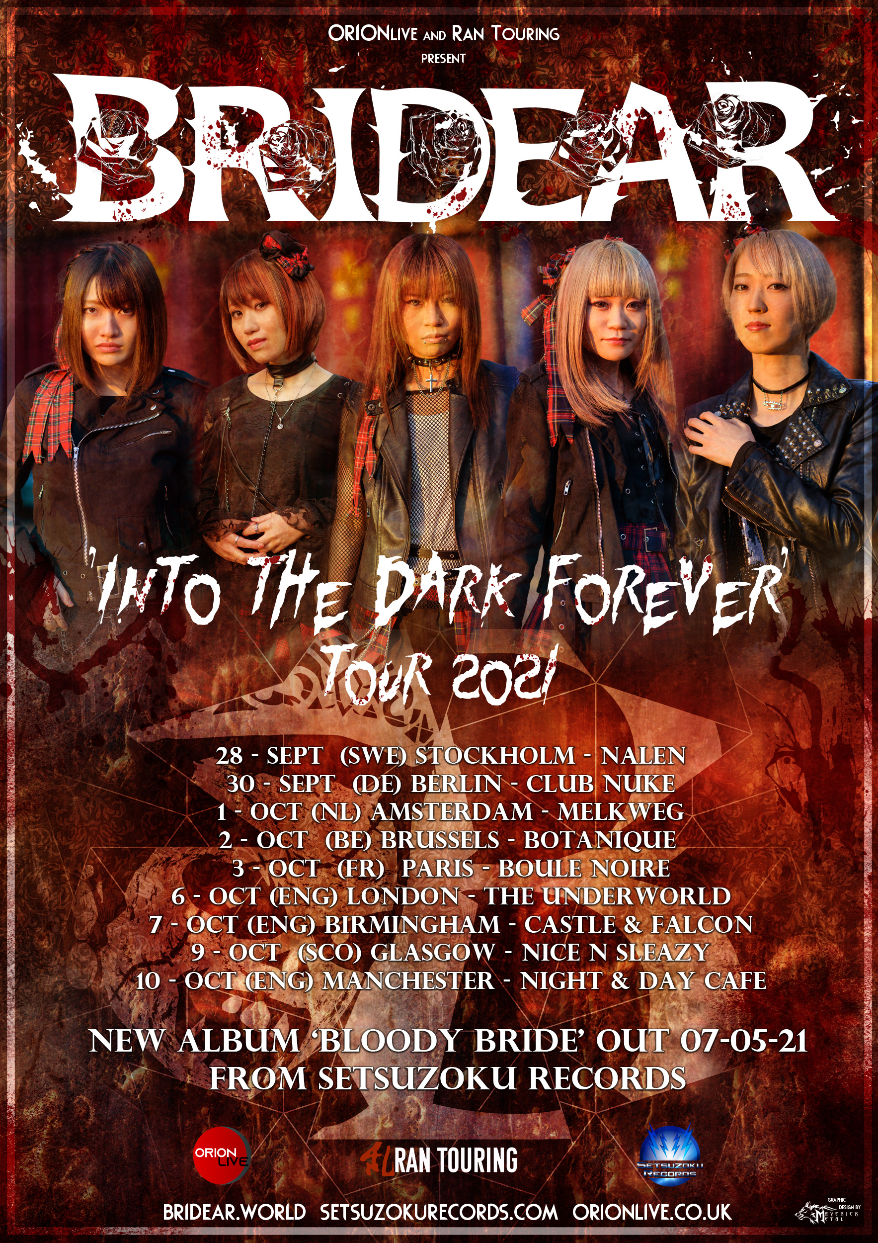 Bridear : Into The Dark Forever Tour 2021