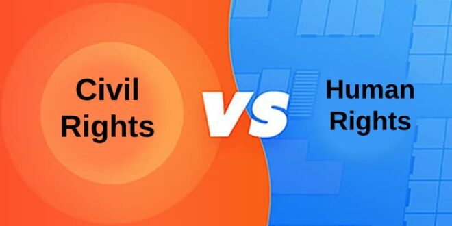 مقارنة بين حقوق الإنسان والحقوق المدنية