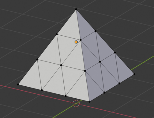 modeling - Creating a square pyramid with subdivided triangles ...