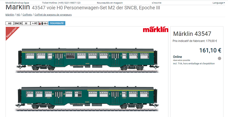 Coffret M2 Märklin 43547 - Modellbahnshop Lippe Fru7