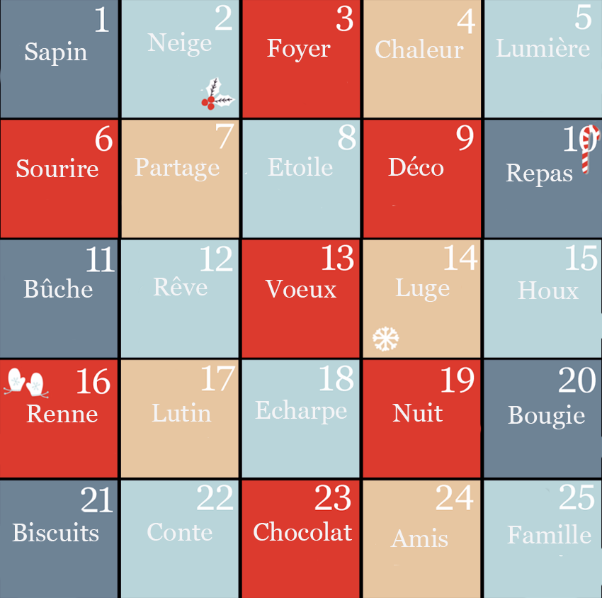 ► Calendrier de l'Avent 2021 82dt