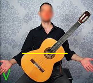 La tenue classique de la guitare Bmf3