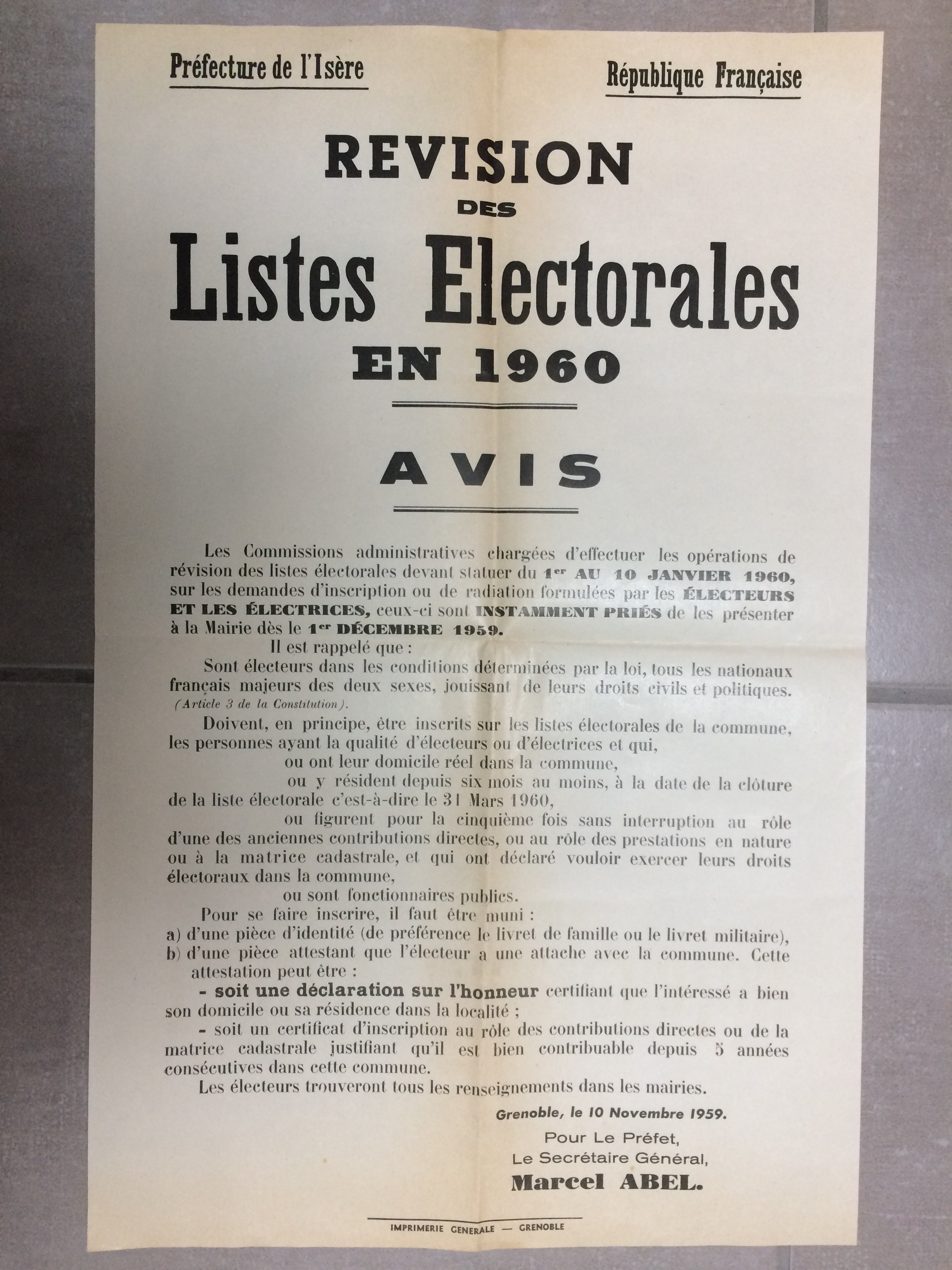 Affiche mobilisation générale 1939 89z3