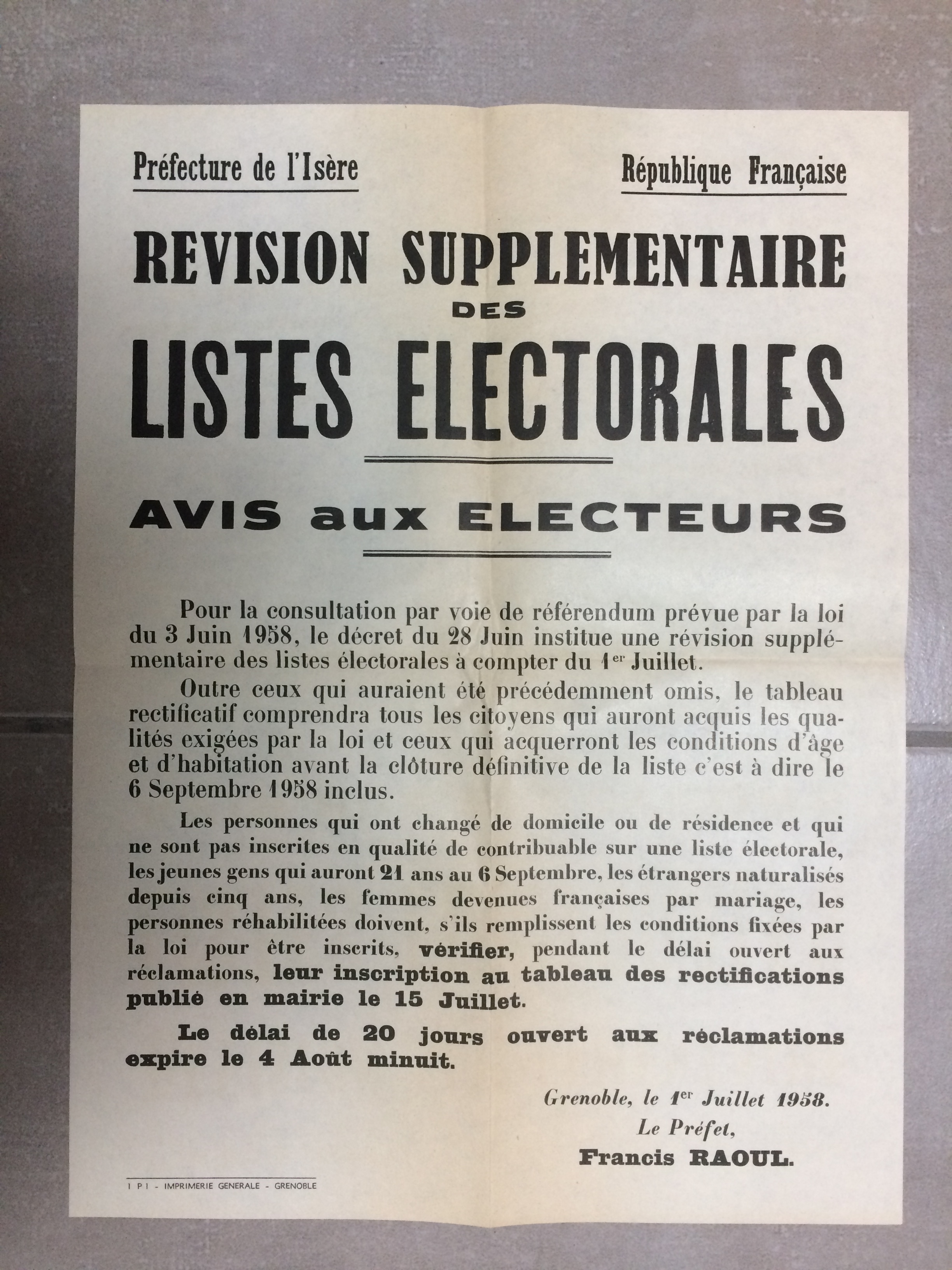Affiche mobilisation générale 1939 Ghge