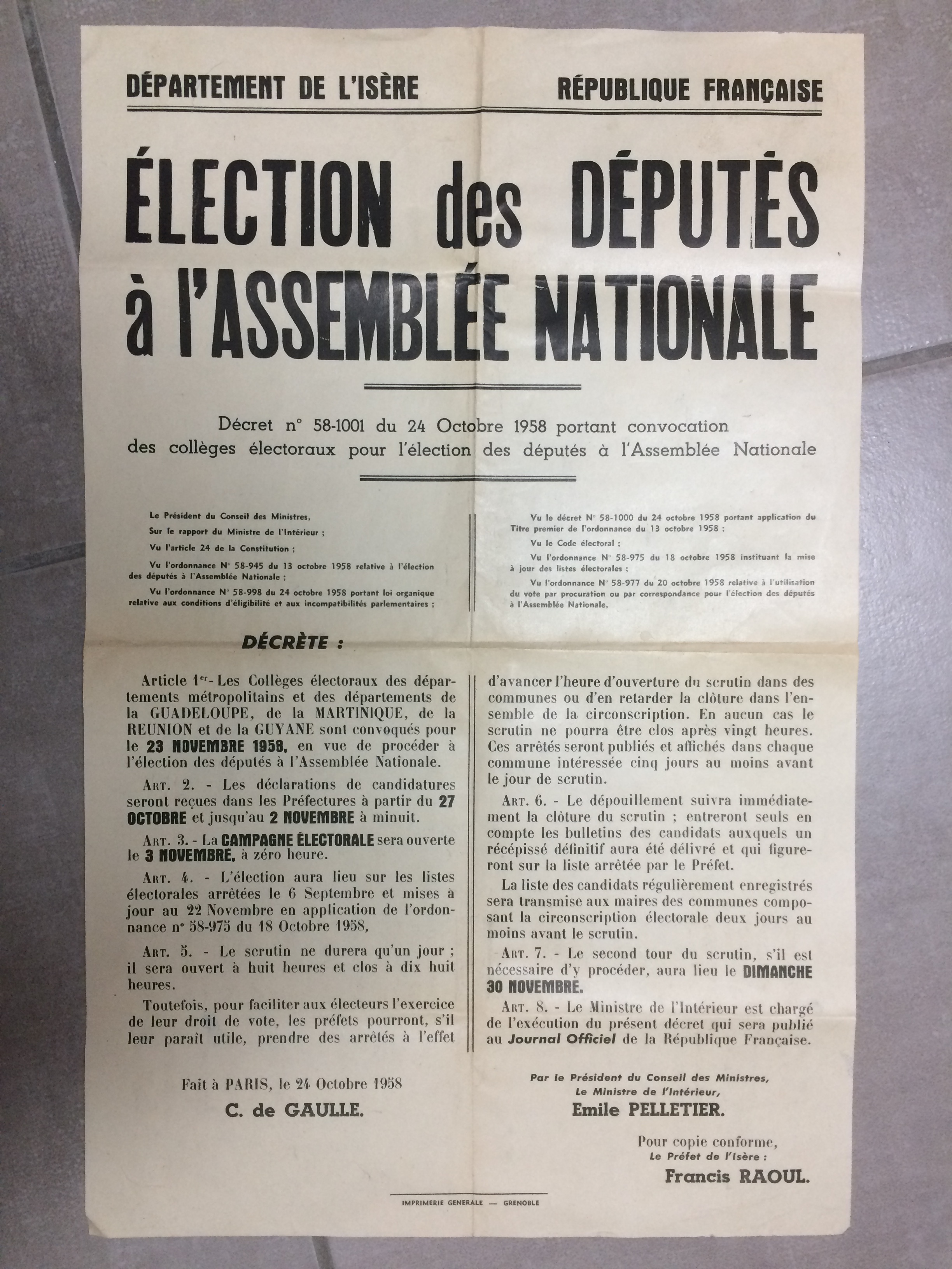 Affiche mobilisation générale 1939 Rbuq