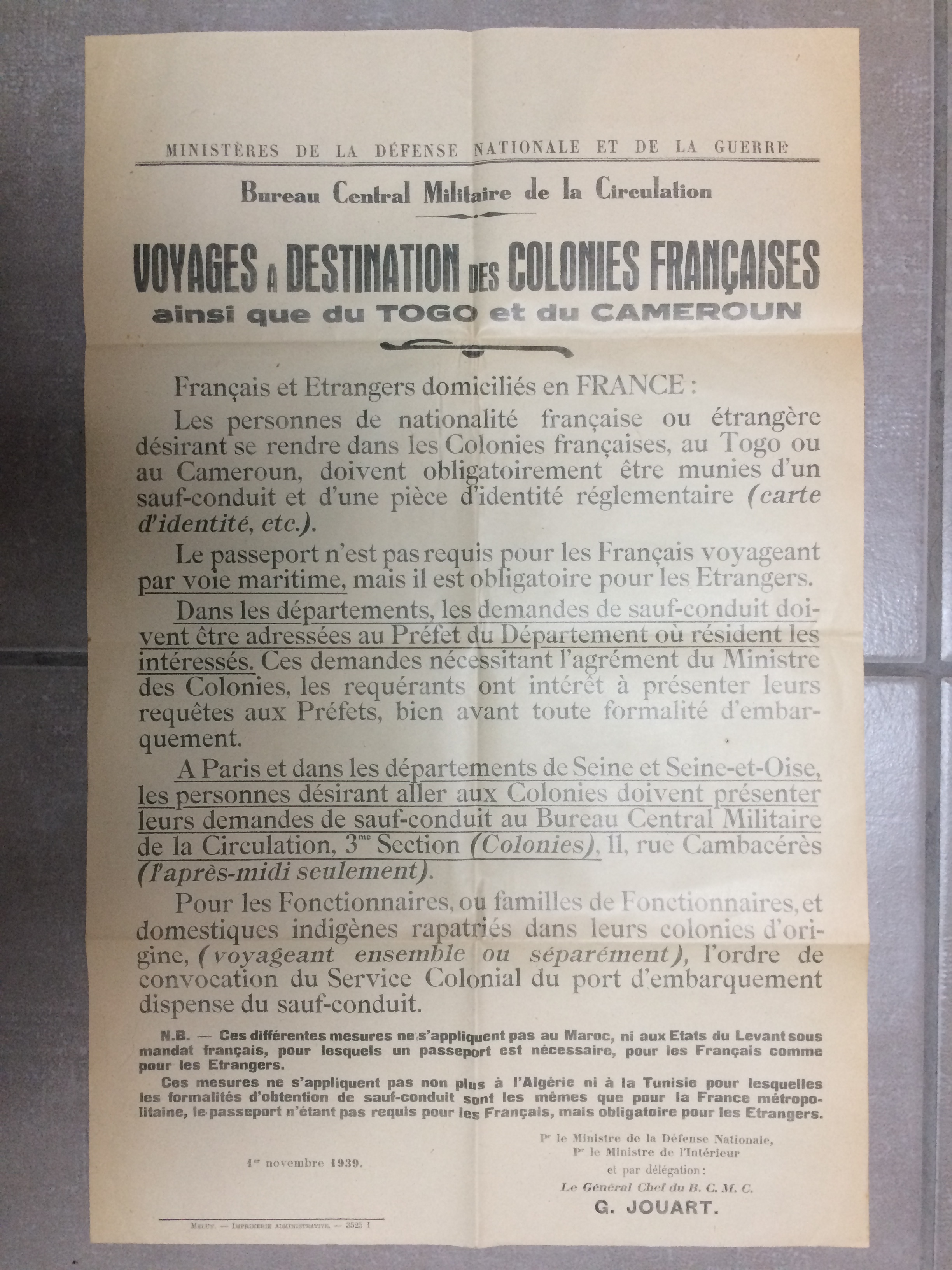 Affiche mobilisation générale 1939 Rmto