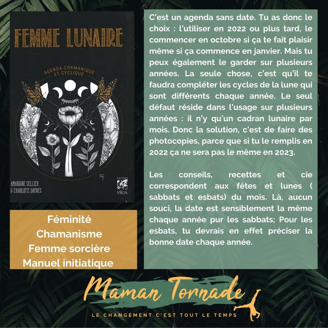 L'agenda Femme Lunaire – Maman Tornade