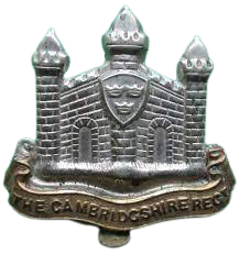 Cambridgeshire regiment 75ob