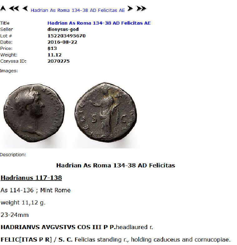 Hadrien As ou Dupondius ? et RIC ...  3ei7