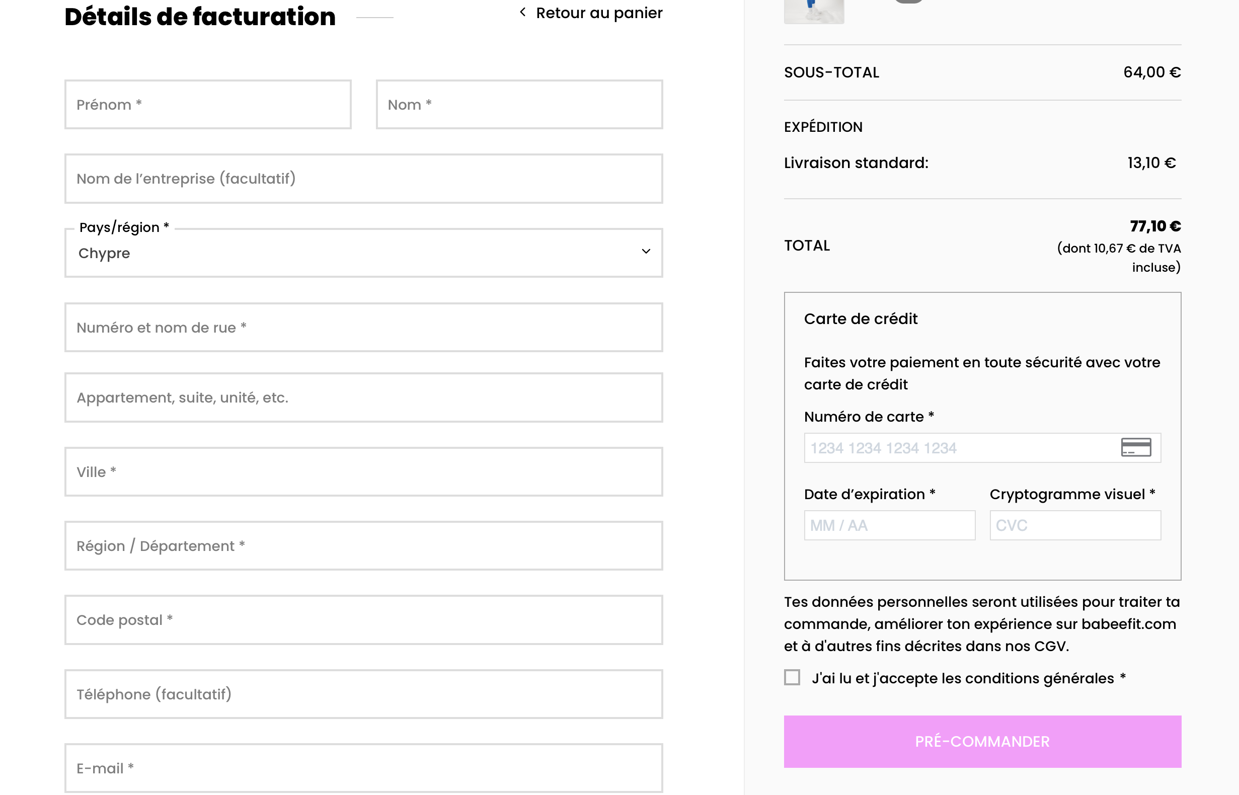 WooCommerce – soucis d’expédition