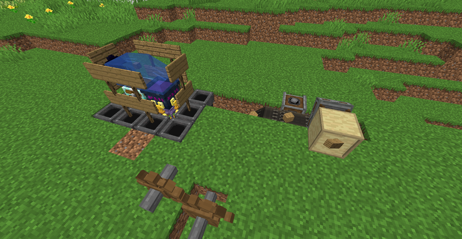 An automatic crafter with Create and Ars Nouveau
