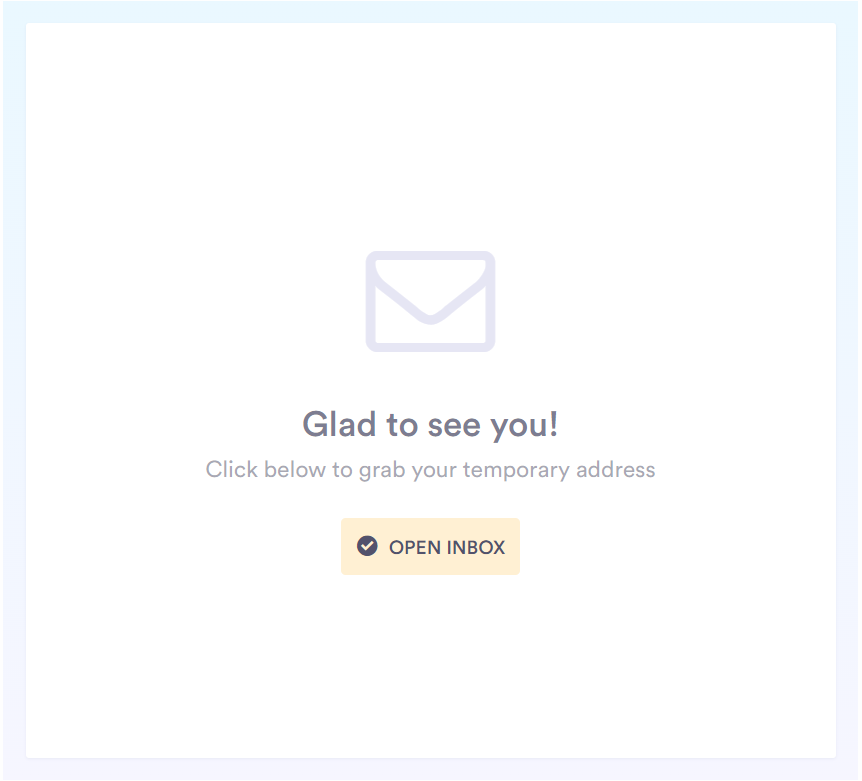 Create a temporary email address with Tempmail