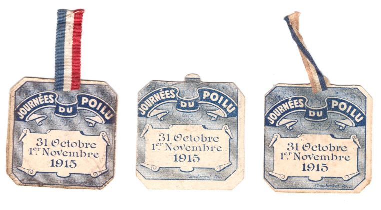 Insigne de journée du Poilu - 31 octobre - 1er novembre 1915 Pq2g