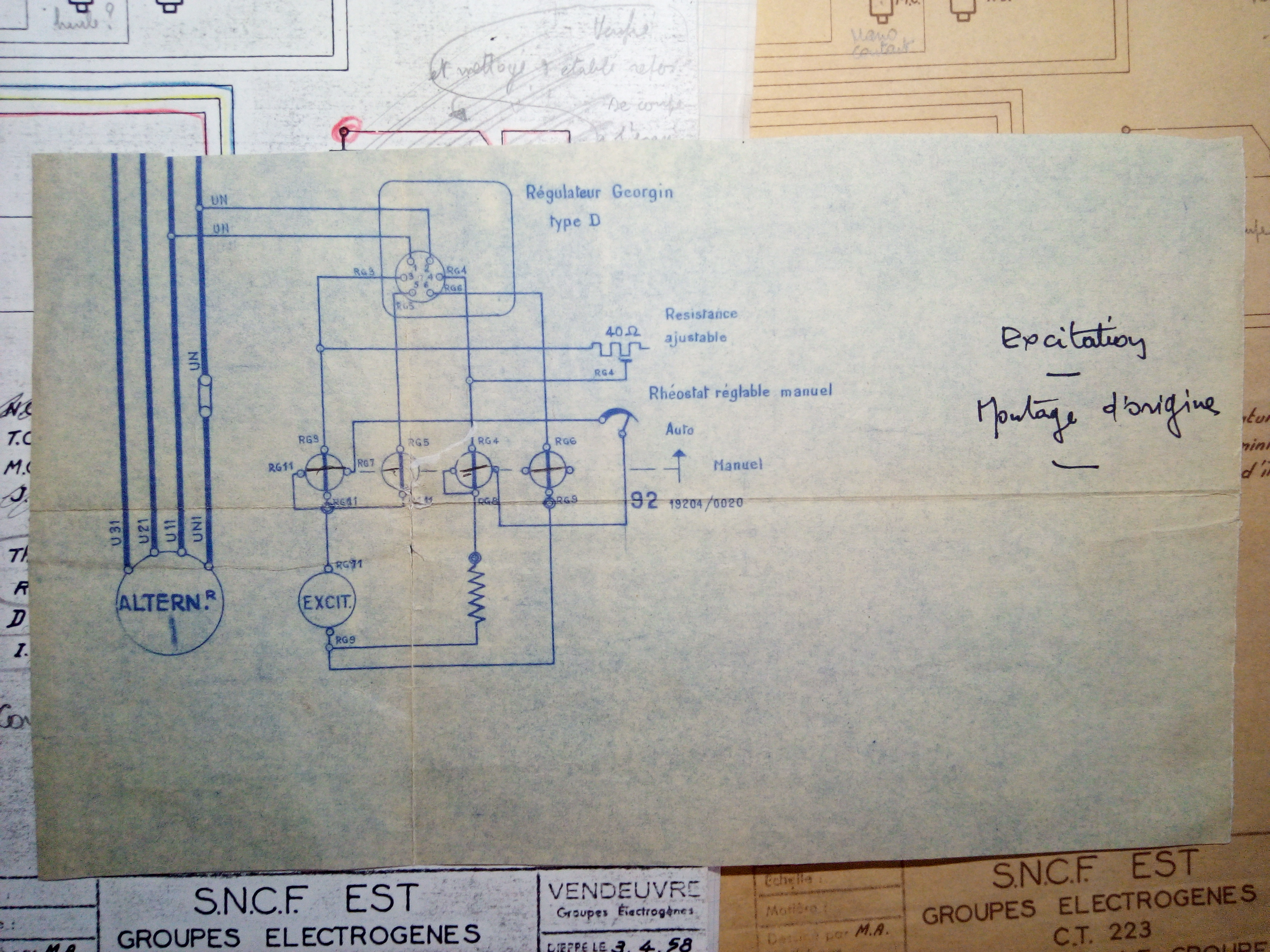 Groupe électrogène moteur Vendeuvre ZP.12KVA Yd7q