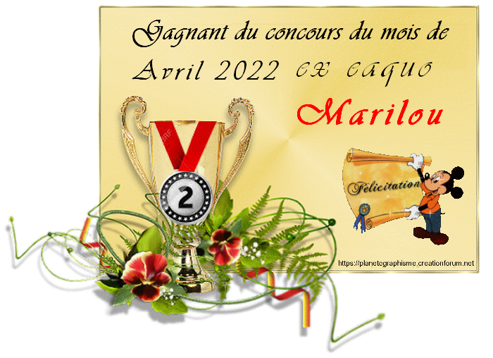 récompenses du concours de Avril 2022 6slv
