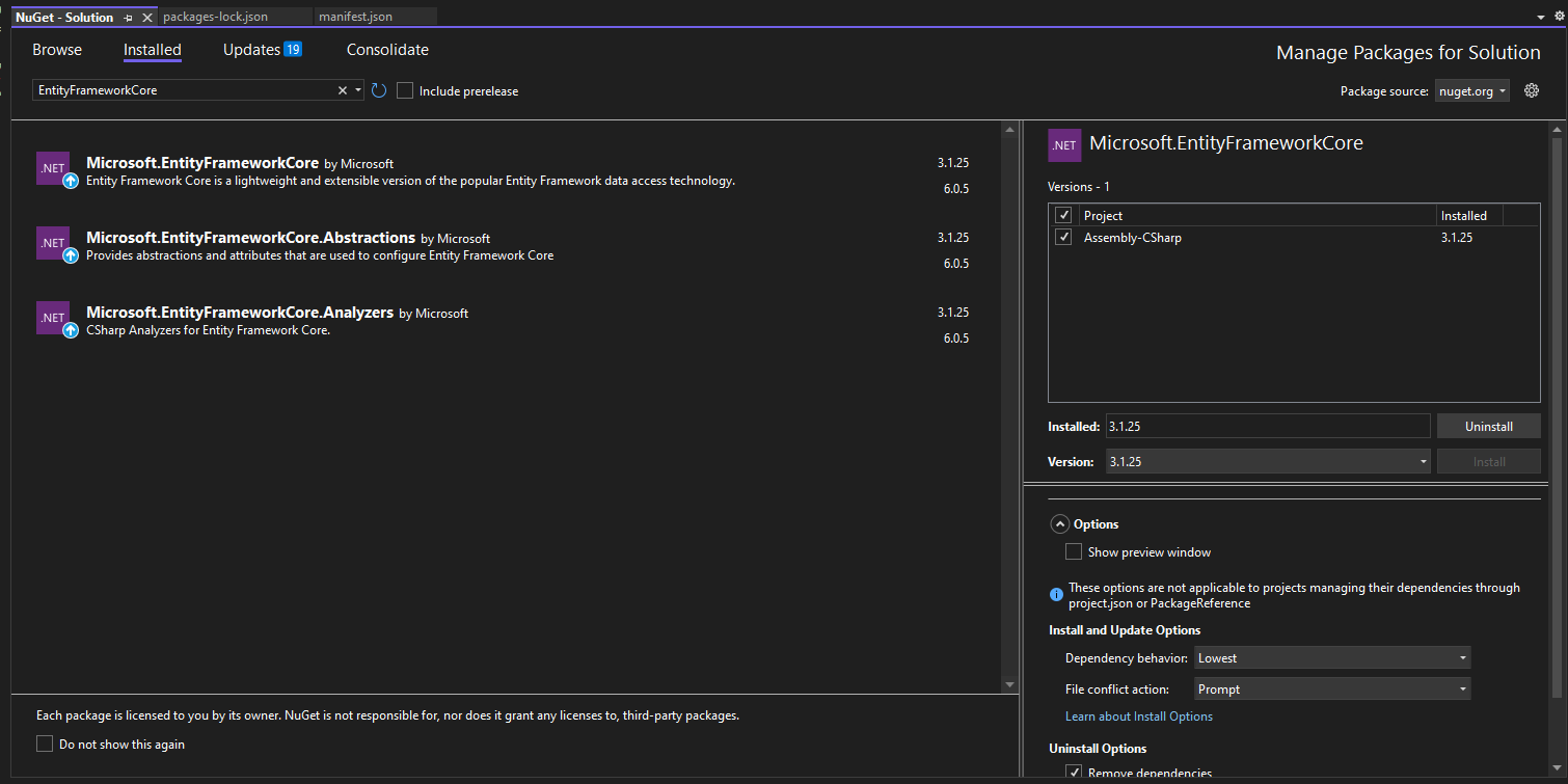 References to NuGet Packages disappear when I restart Visual Studio - Unity  Forum