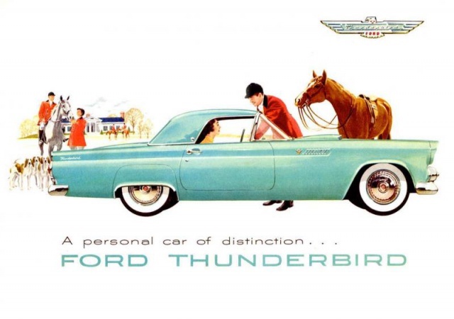  ford thunderbird 1955 au 1/16 de chez amt Jw2b