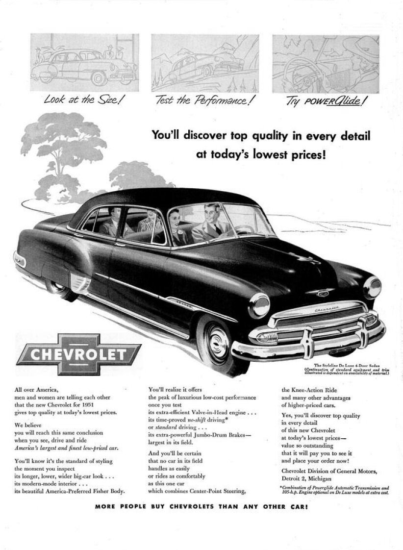 Chevrolet ( chevy ) bel air 1951 de chez amt au 1/25. Nk5y