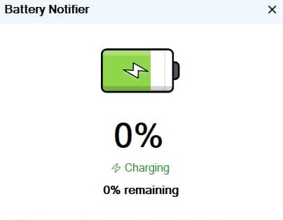Battery Notifier