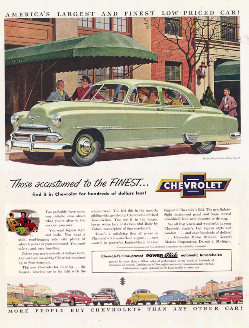 Chevrolet ( chevy ) bel air 1951 de chez amt au 1/25. X46s