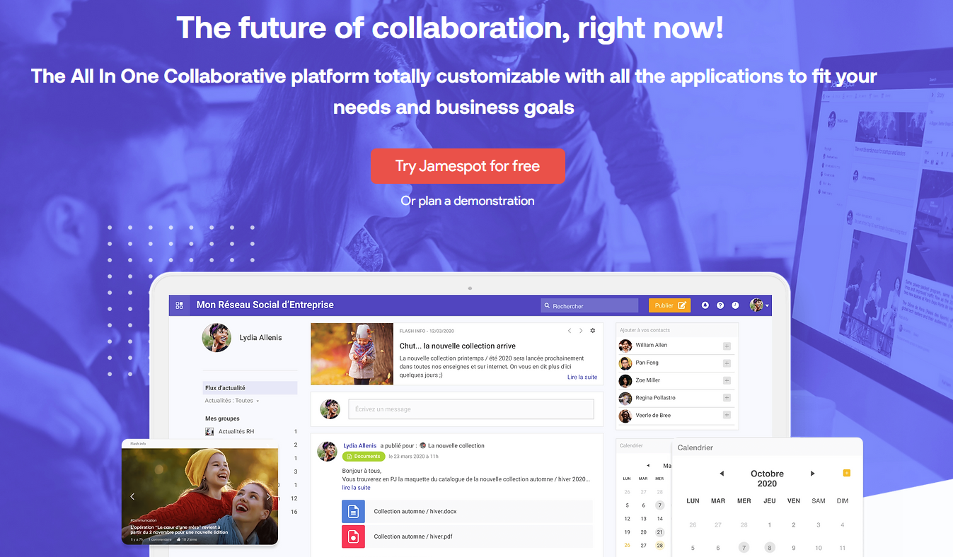 6 reasons to choose Jamespot to collaborate with your team
