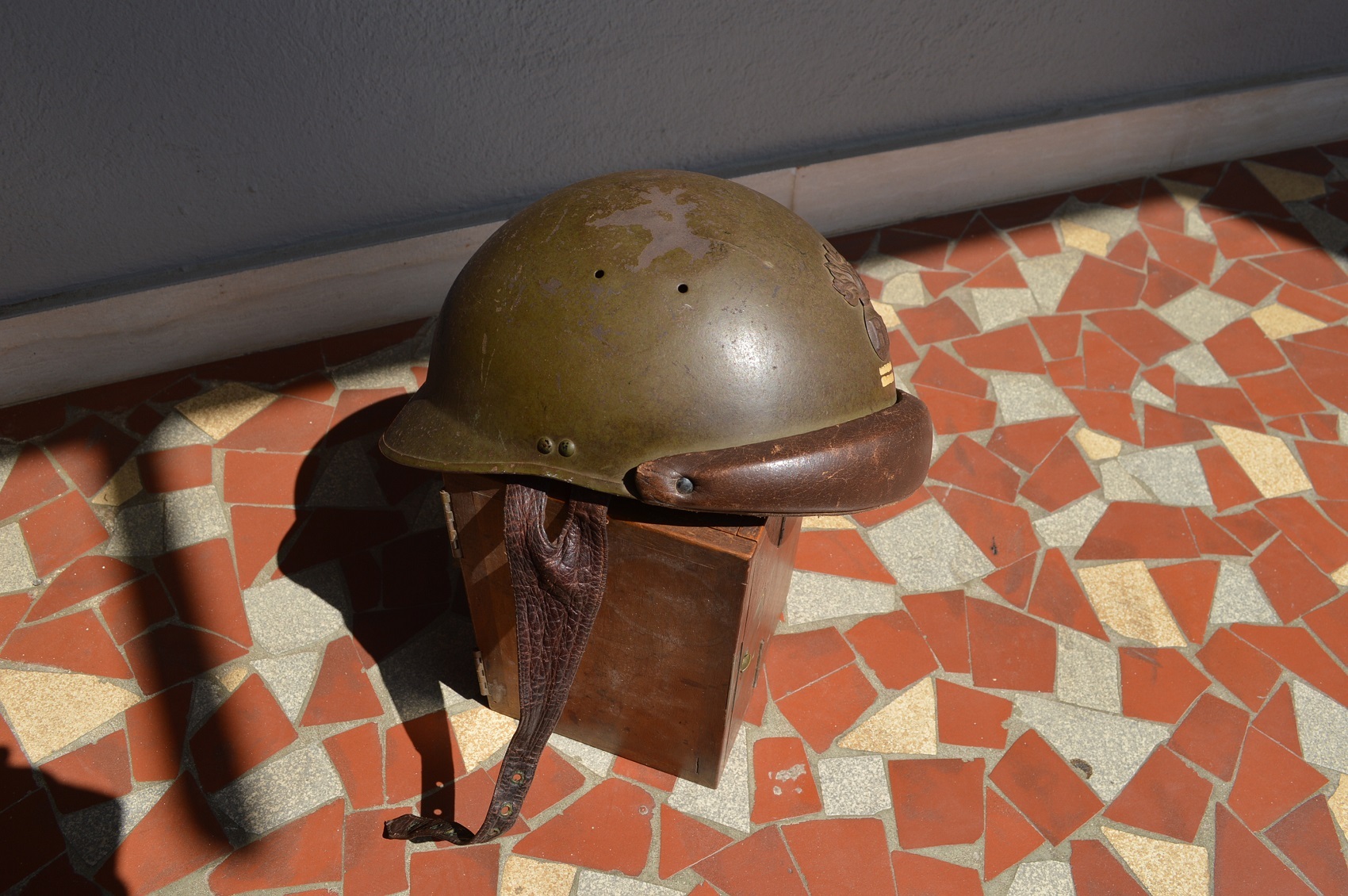 casque français MLE 1935-37 - Lieutenant Herment  Scxy