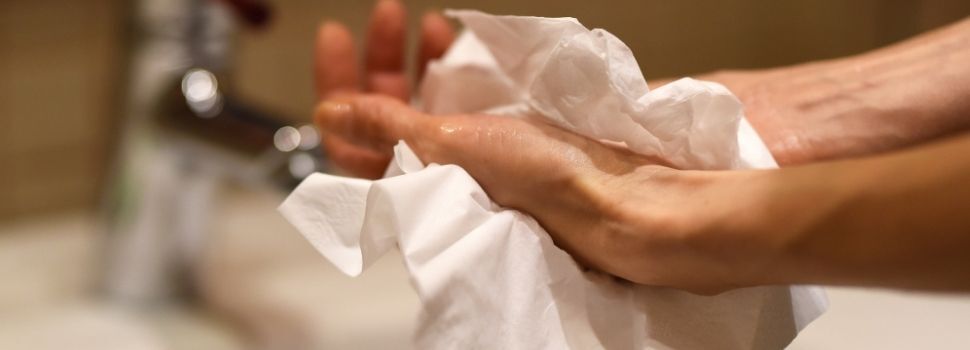 Rouleau de papier texturé industrielle essuie main absorbant 500 mètres