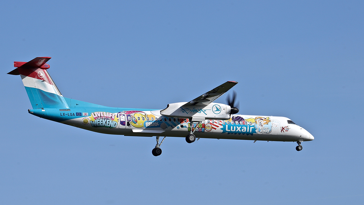 Les Avions décorés de la compagnie LUXAIR . Arqi