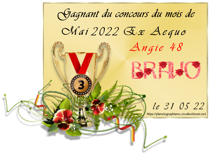 récompenses du concours de Mai 2022 Jgiz
