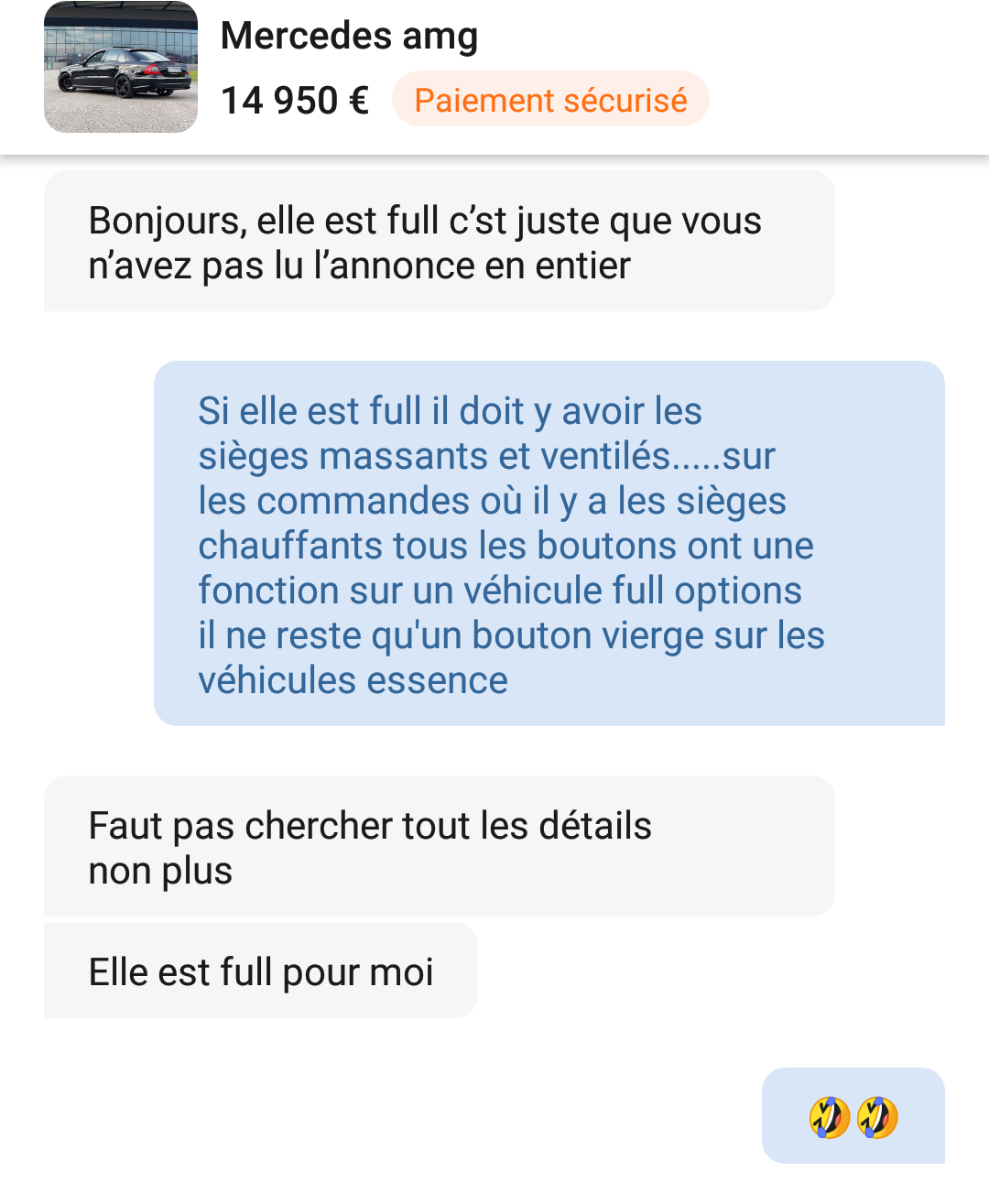 [info vente LBC] attention vendeur légèrement susceptible.... 59rz