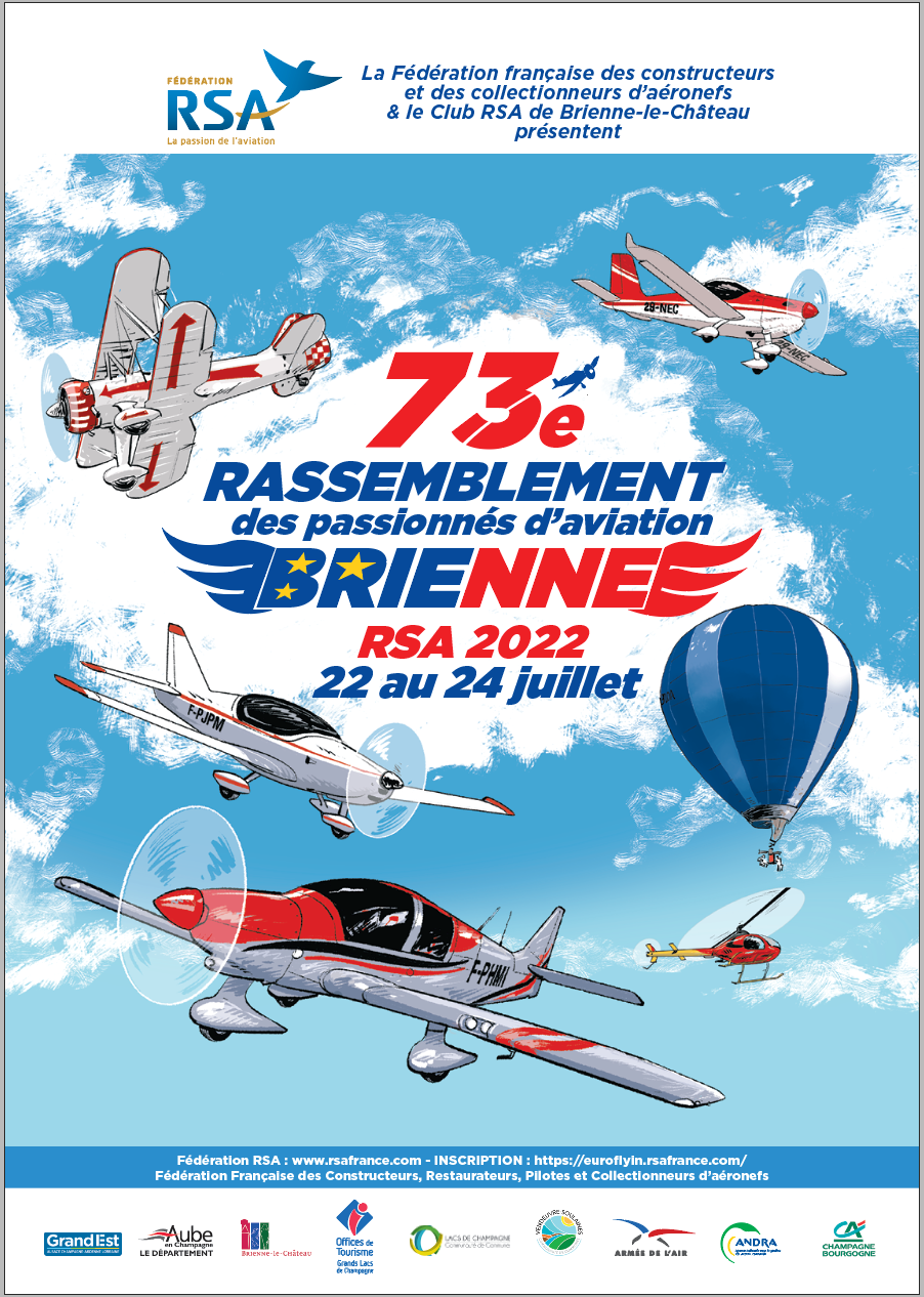 Euro Fly'In RSA Brienne-le-Château du 22 au 24 juillet 2022 Sigr