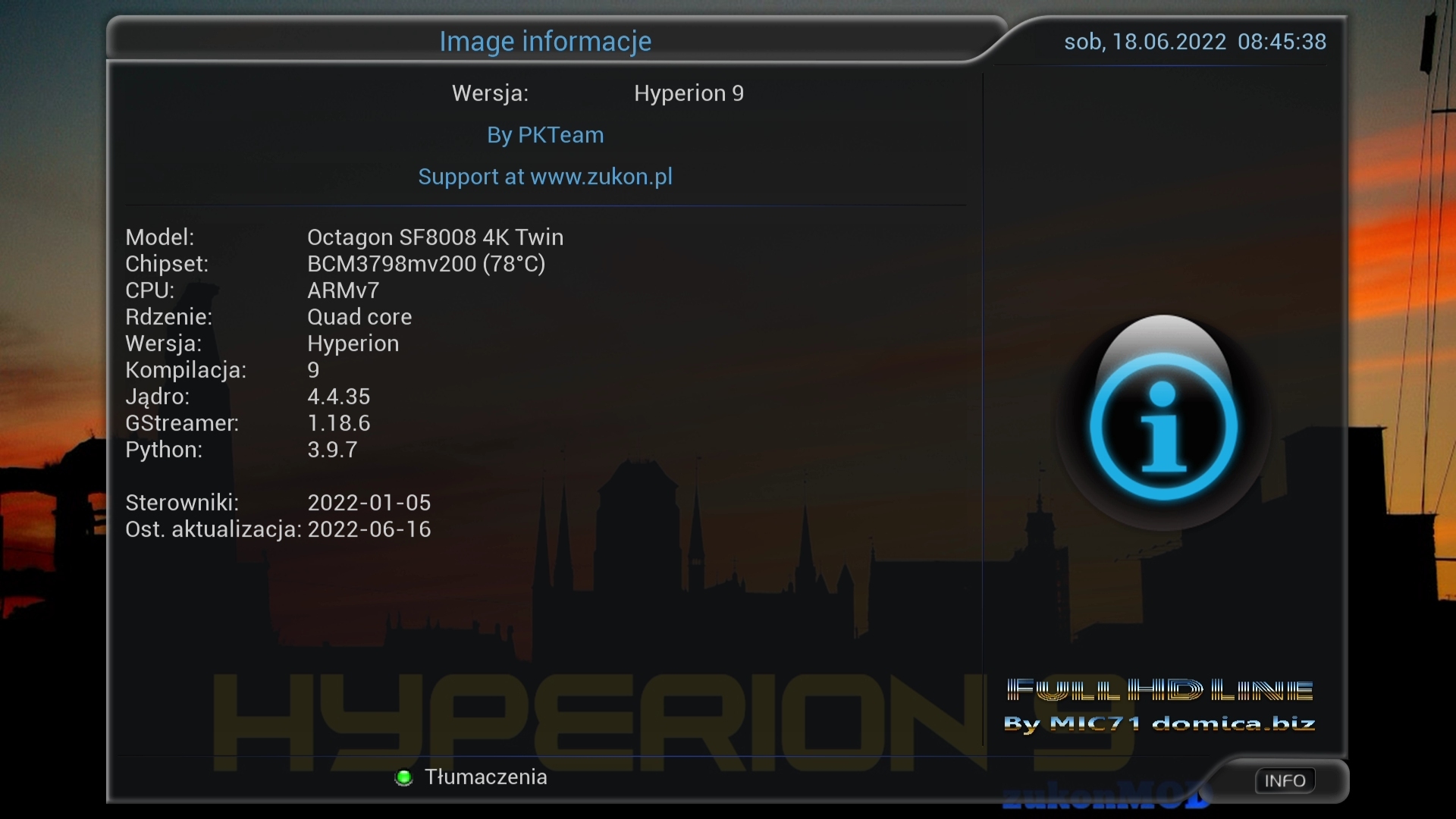  Hyperion  Octagon sf8008