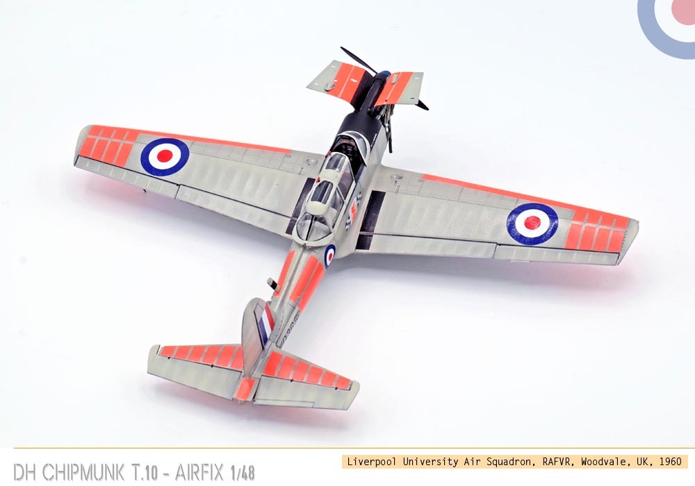 [Vitrine concours « les avions école »]  - De Havilland Chipmunk T.10 - Airfix - 1/48 91wd