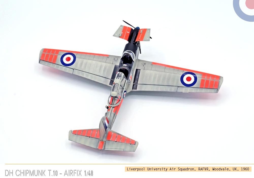[Vitrine concours « les avions école »]  - De Havilland Chipmunk T.10 - Airfix - 1/48 Fr7j