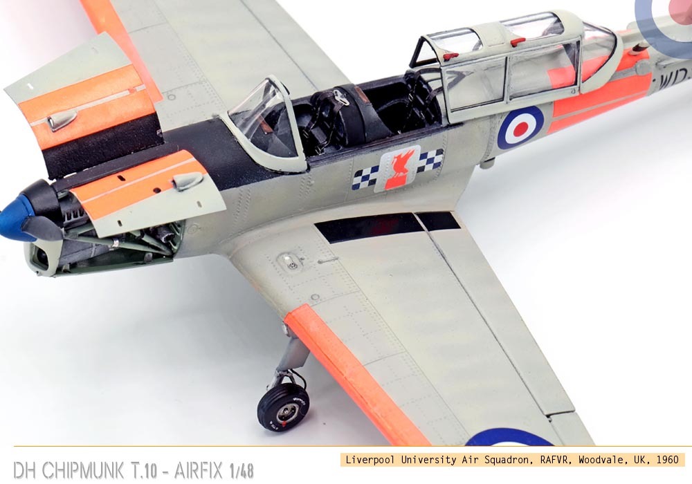[Vitrine concours « les avions école »]  - De Havilland Chipmunk T.10 - Airfix - 1/48 Gxvs