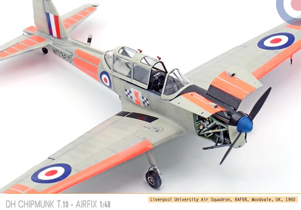 [Vitrine concours « les avions école »]  - De Havilland Chipmunk T.10 - Airfix - 1/48 Hh8b