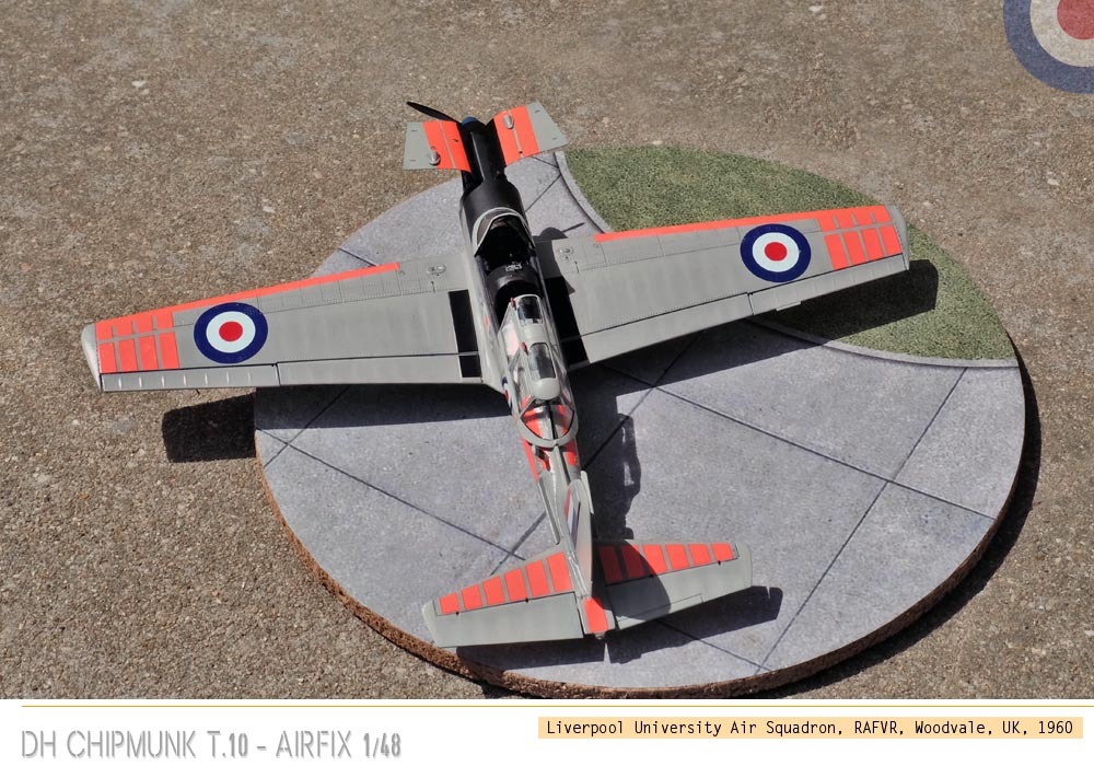 [Vitrine concours « les avions école »]  - De Havilland Chipmunk T.10 - Airfix - 1/48 Jzim