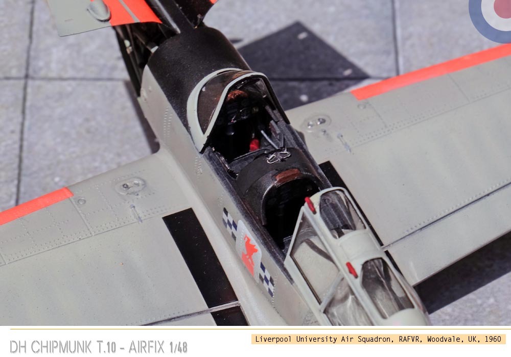 [Vitrine concours « les avions école »]  - De Havilland Chipmunk T.10 - Airfix - 1/48 N88x