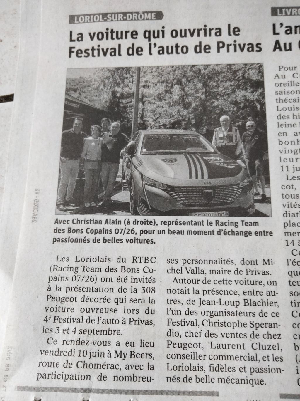 [07] 10/06/2022 - Z.I. du Lac Privas - Présentation 308 du Festival de l'Auto  Sd55