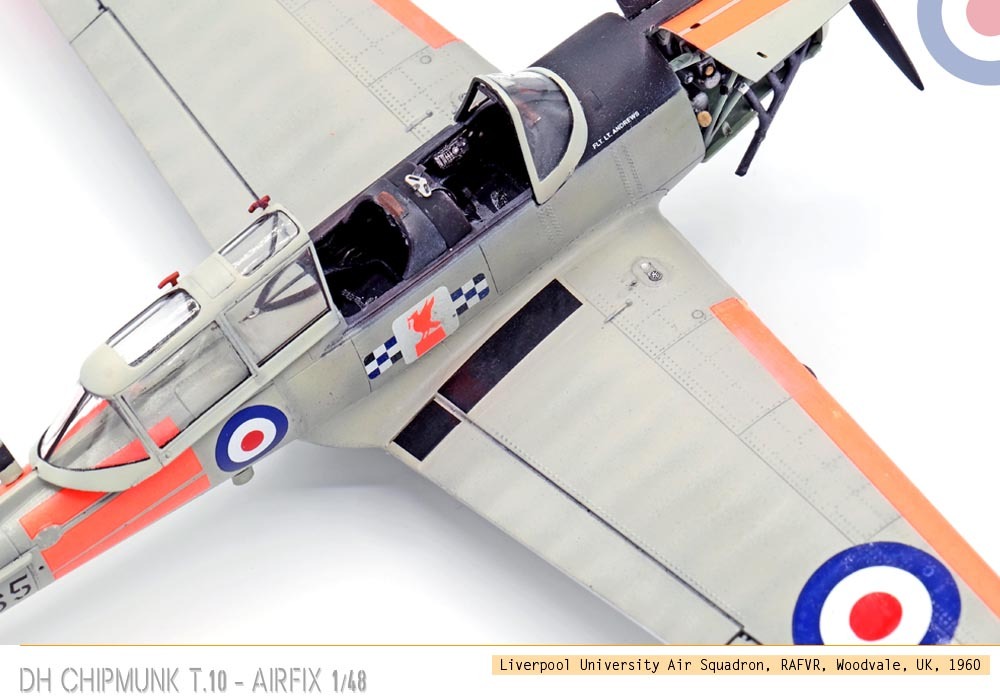 [Vitrine concours « les avions école »]  - De Havilland Chipmunk T.10 - Airfix - 1/48 Us7q