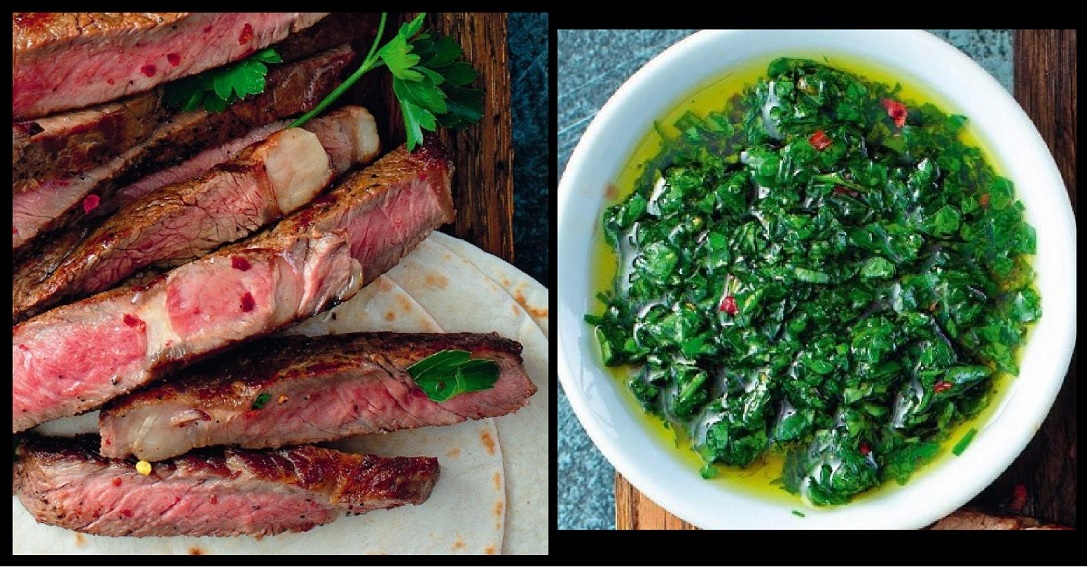 Rumsteck, sauce chimichurri Yup6