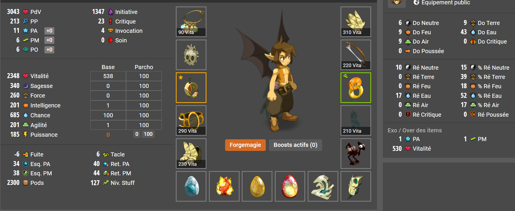 Stuff Classes Trop Cheat Les Meilleurs Panoplies Pvp 129 140 Et Fun 